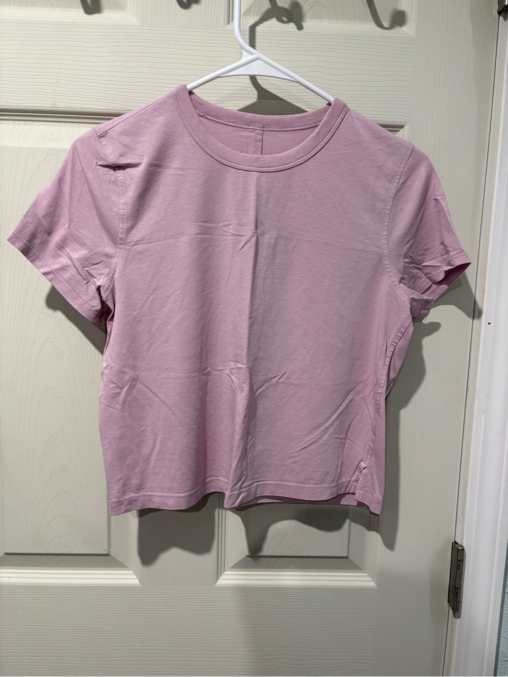 lululemon athletica Light Pink Short Sleeve Crew Tee